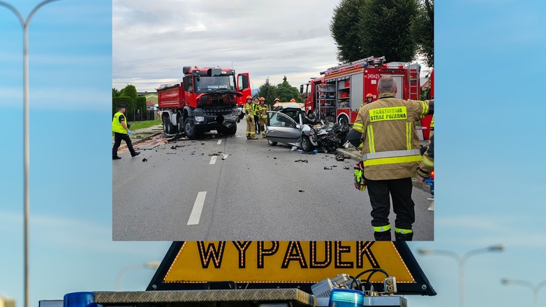 Wypadek pod Nowym Sączem