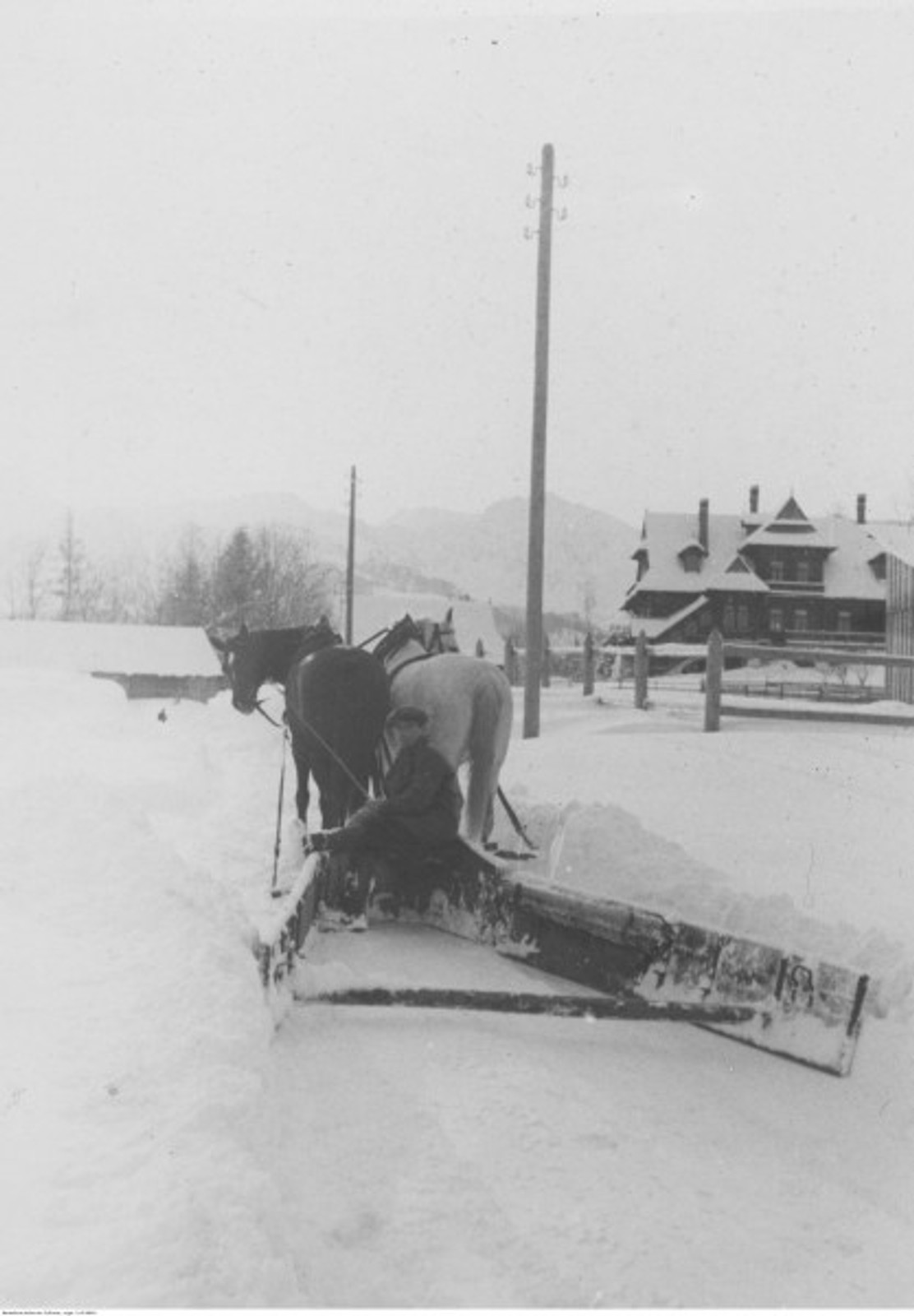 Tak dawniej dbano zimą o drogi
