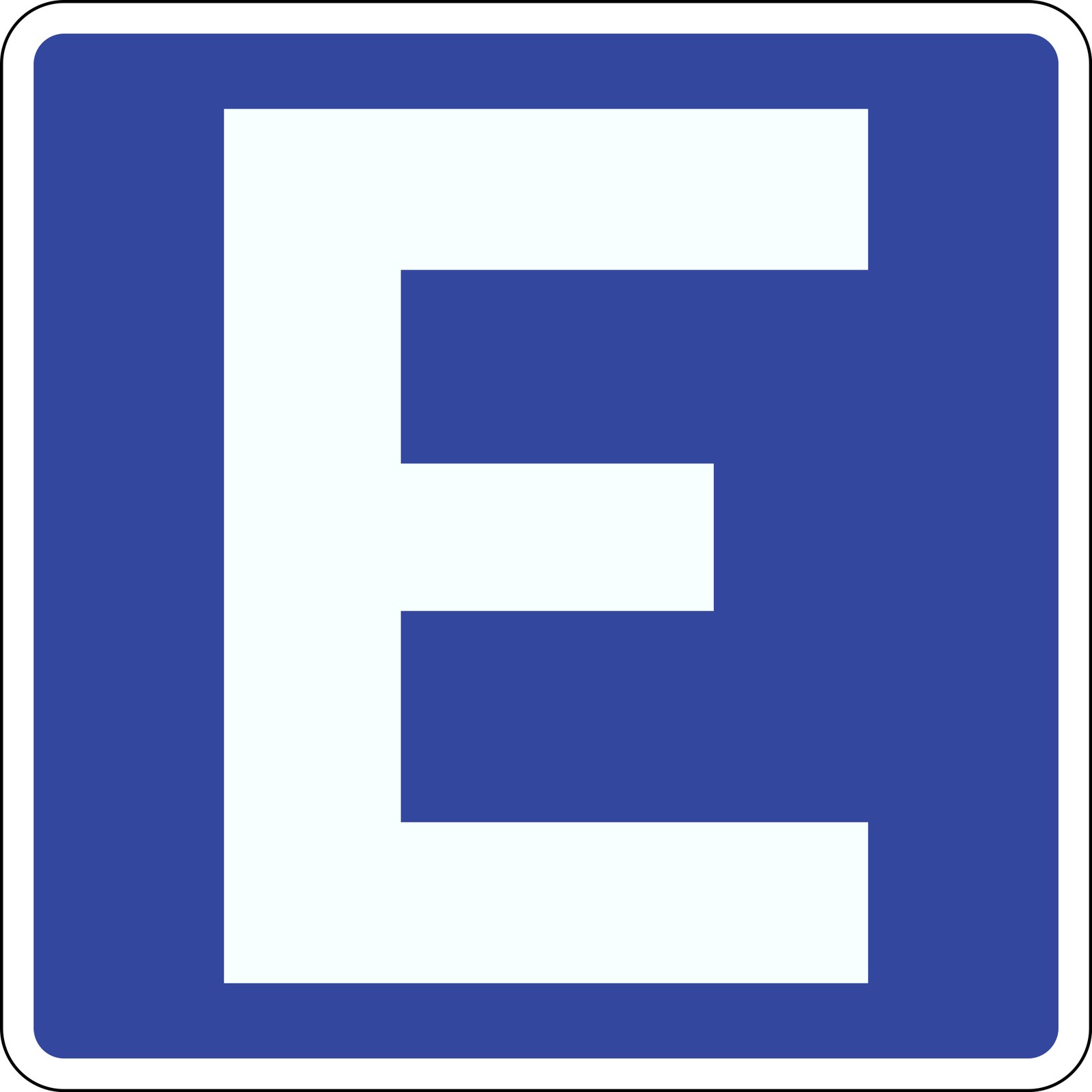 Meksykański znak SIS-8: Parking