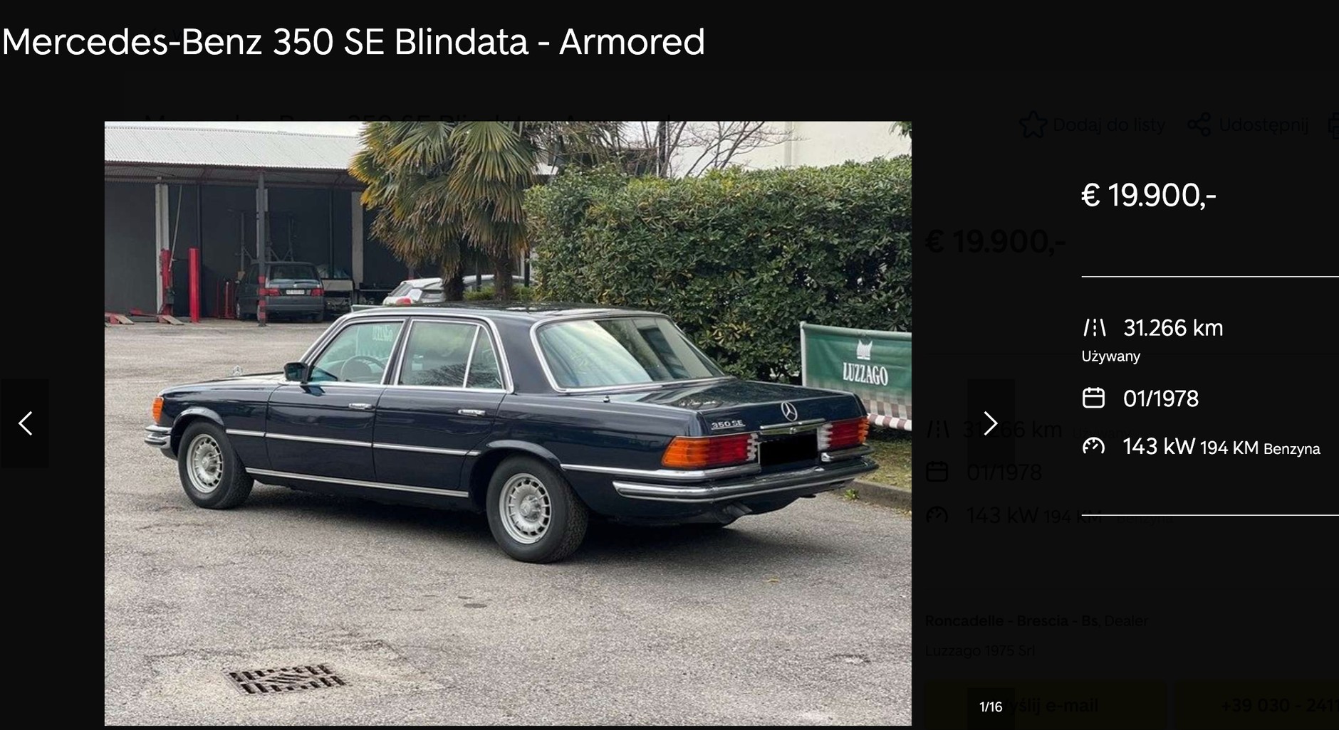 Tanie, używane auta opancerzone