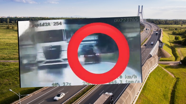 29-latka chciała wjechać na autostradę pod prąd, bo tak pokazywała jej nawigacja (Screen: krapkowice.policja.gov.pl)