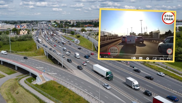 Starcie dwóch "szeryfów" na S8 w Warszawie. "Dzieci w piaskownicy są bardziej cywilizowane"