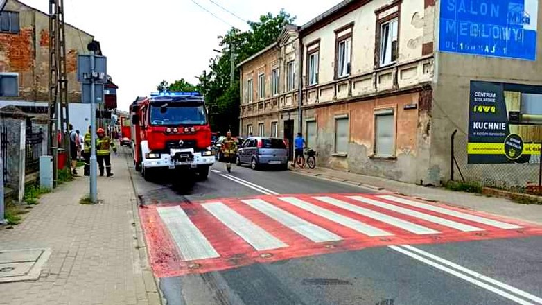 Wypadek przy przejściu dla pieszych