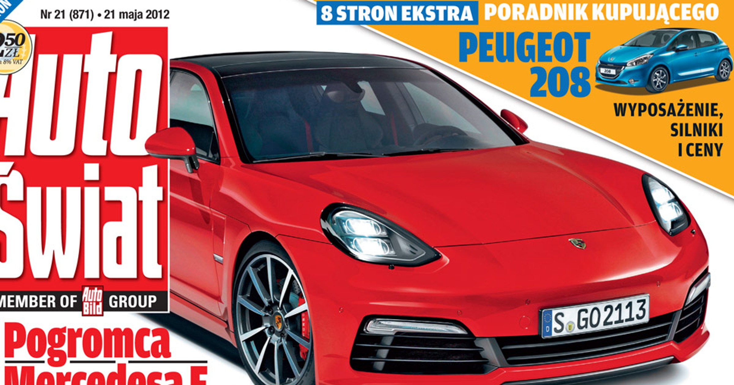 Porsche Pajun trafia Mercedesa w samo serce