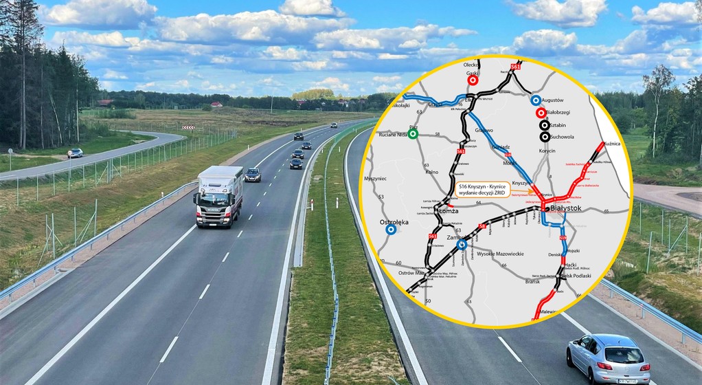 Rozpoczyna się budowa drogi S16 Knyszyn–Krynice