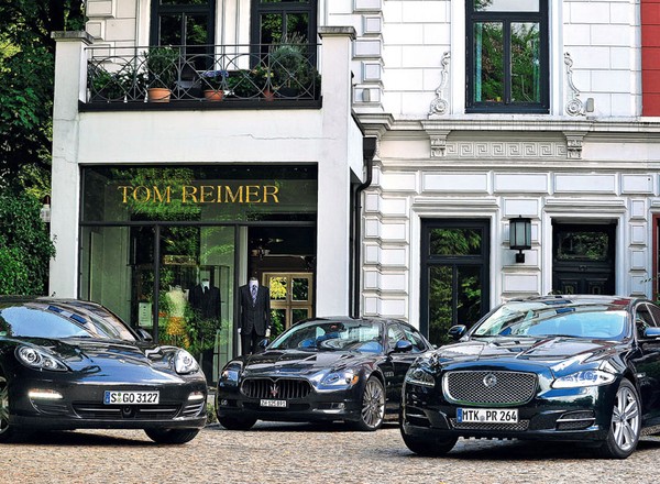 Garnitur w rozmiarze V8: Porsche Panamera S kontra Maserati Quattroporte i Jaguar XJ