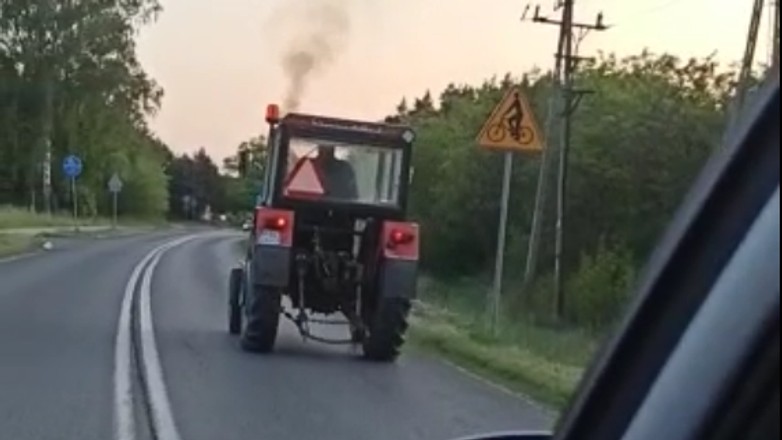Pijany jechał ciągnikiem rolniczym