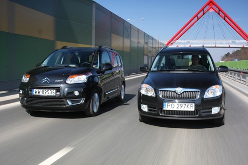 Citroen C3 Picasso kontra Skoda Roomster - Nie szata zdobi, ale...