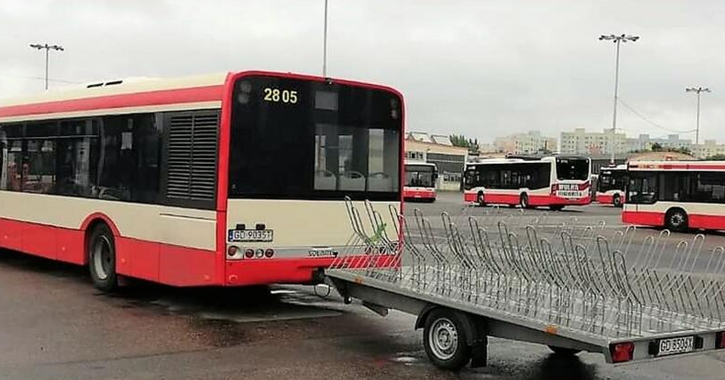 Gdański autobus sezonowej linii dla rowerzystów