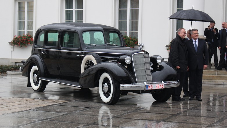 Cadillac Piłsudskiego w Belwederze