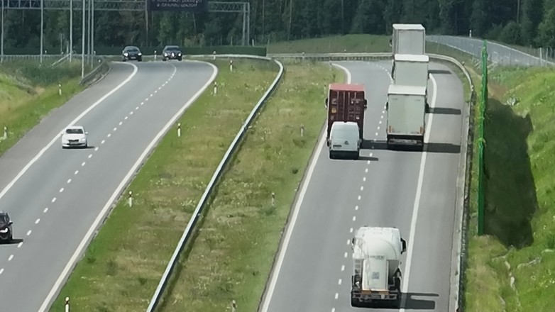 Policyjna kontrola na drodze S5