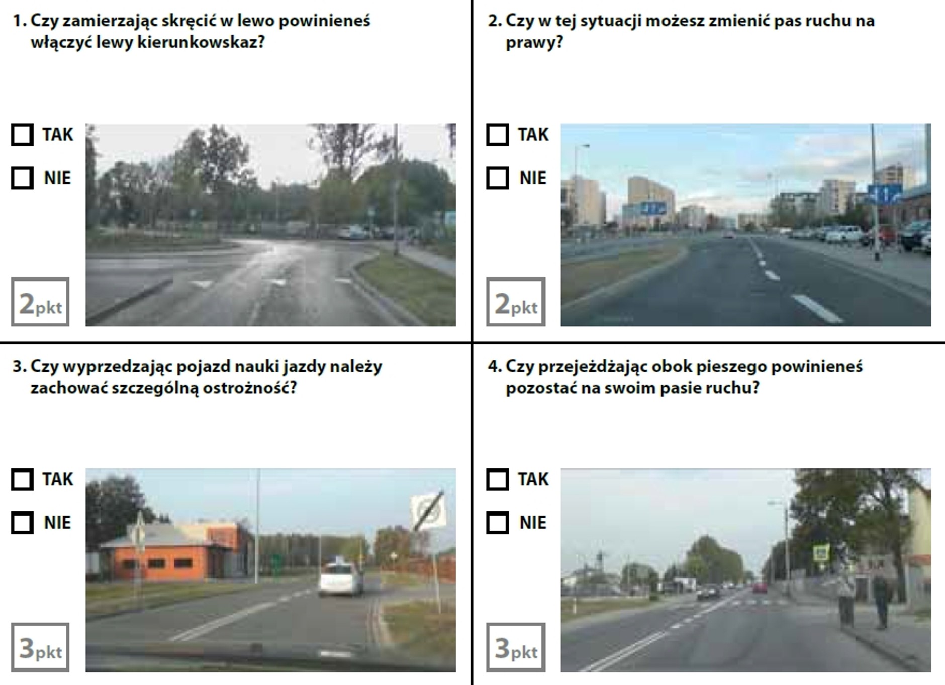 Egzamin teoretyczny na prawo jazdy - zestaw 3