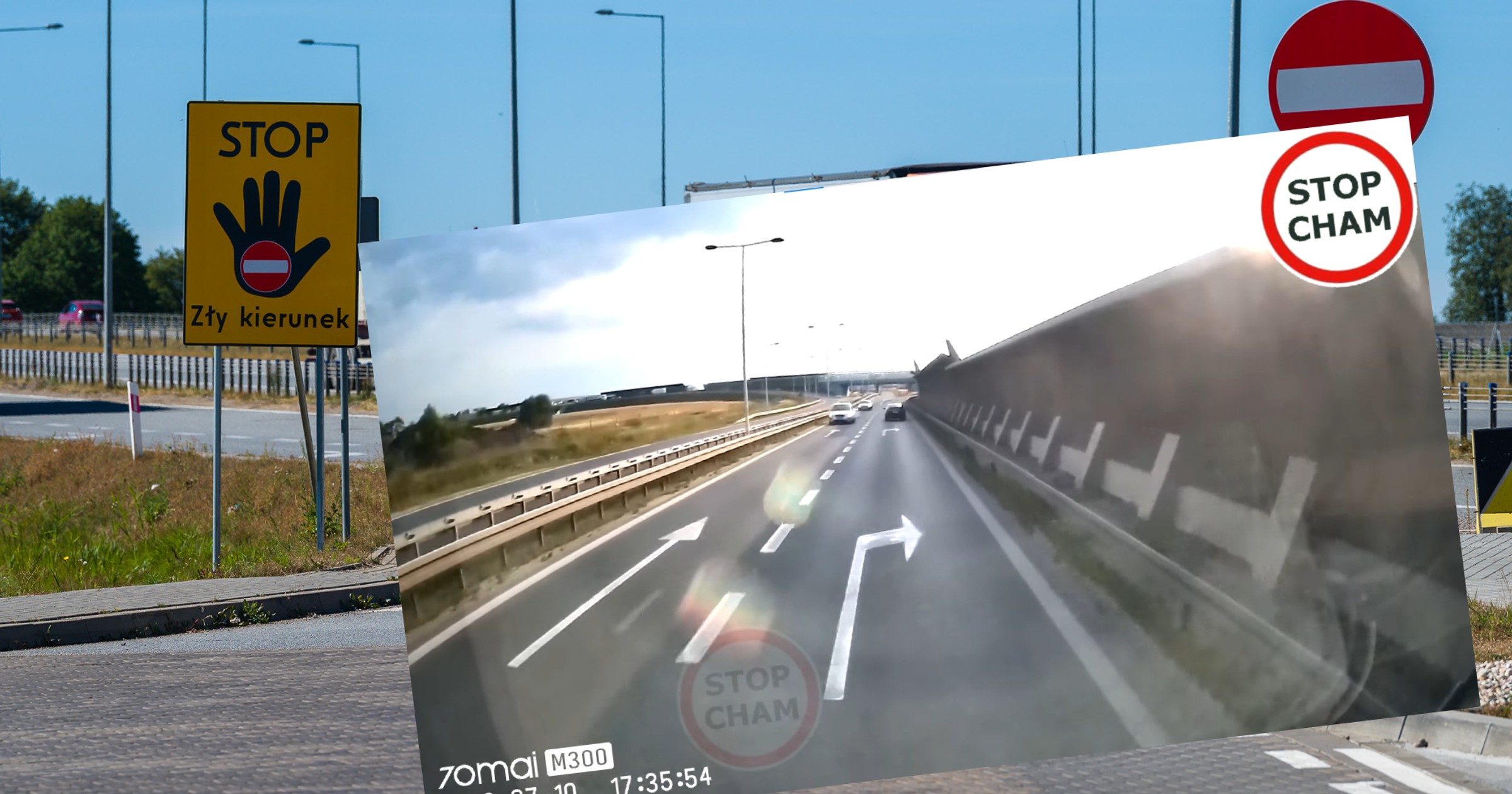 Kierowcy jechali pod prąd, póki nie zobaczyli policji