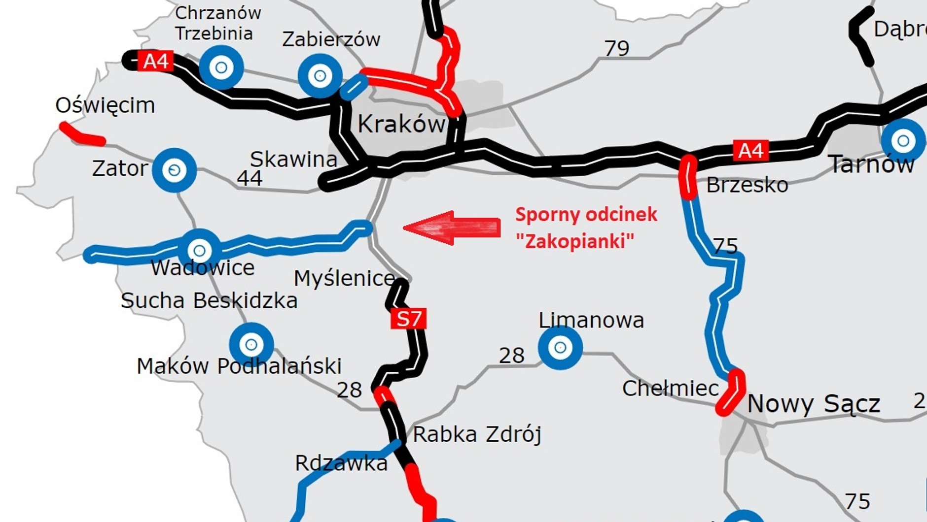 Sporny fragment zakopianki
