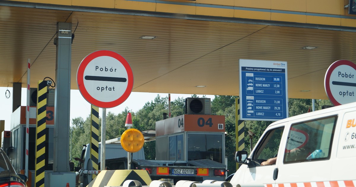 Pobór opłat na autostradzie A1 zarządzanej przez AmberOne