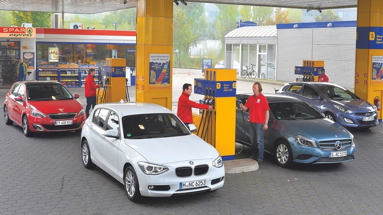 BMW 114d kontra Mercedes A160 CDI, Hyundai i30 1.6 CRDI i Peugeot 308 1.6 HDI - Ile palą małe diesle