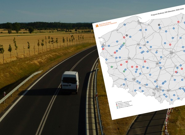 Program budowy 100 obwodnic. Dwie gotowe, tylko 16 w realizacji [MAPA]
