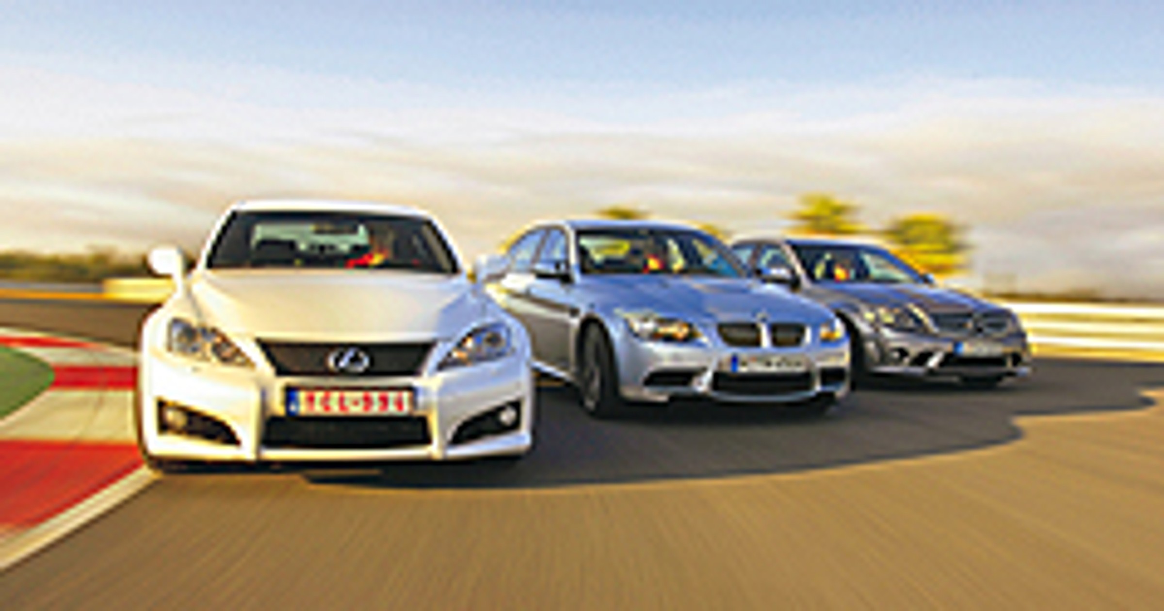 Lexus IS F kontra BMW M3 i Mercedes C 63 AMG - Porównanie 3 mocnych sportowych limuzyn