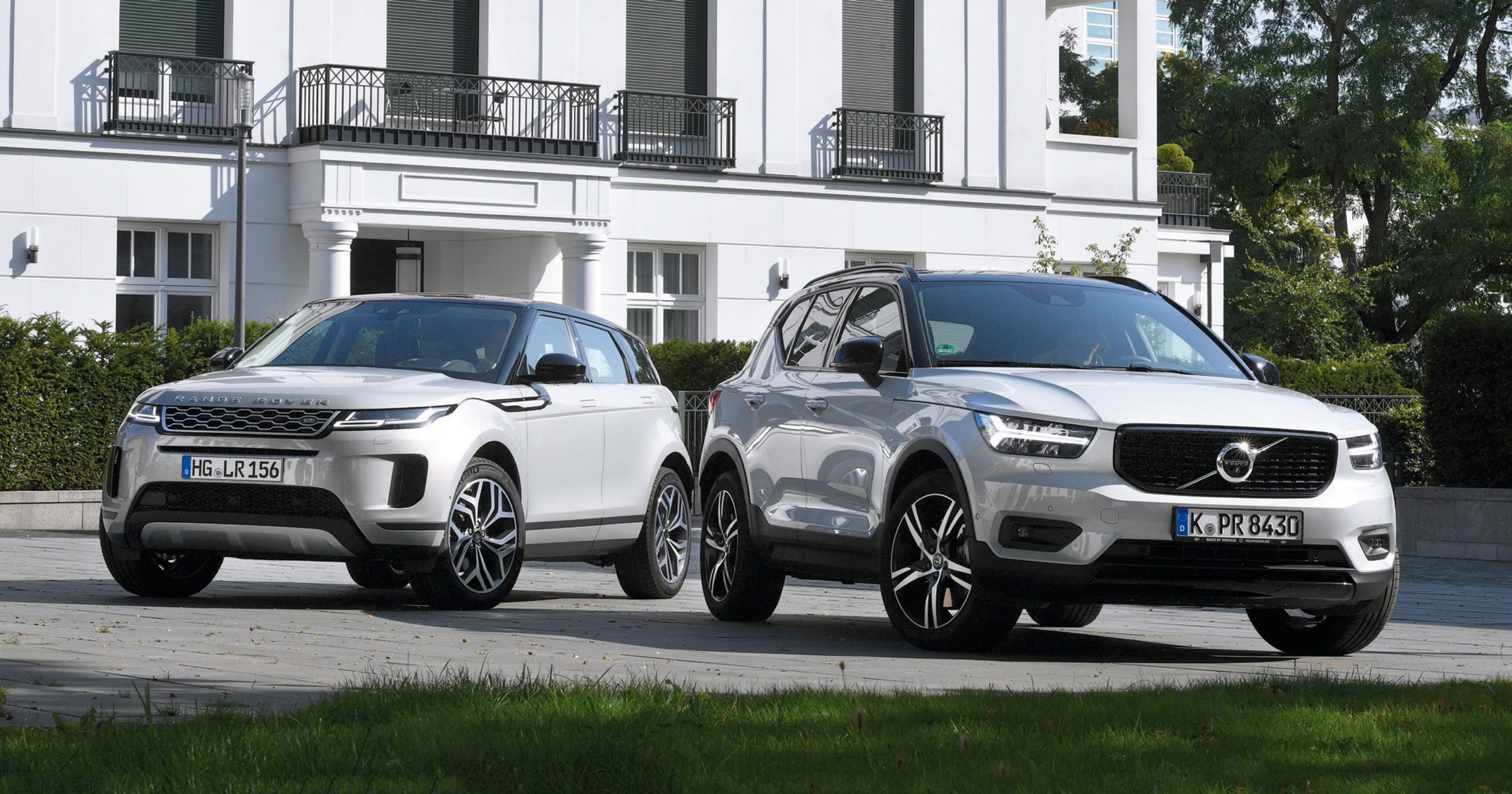  Range Rover Evoque i Volvo XC40