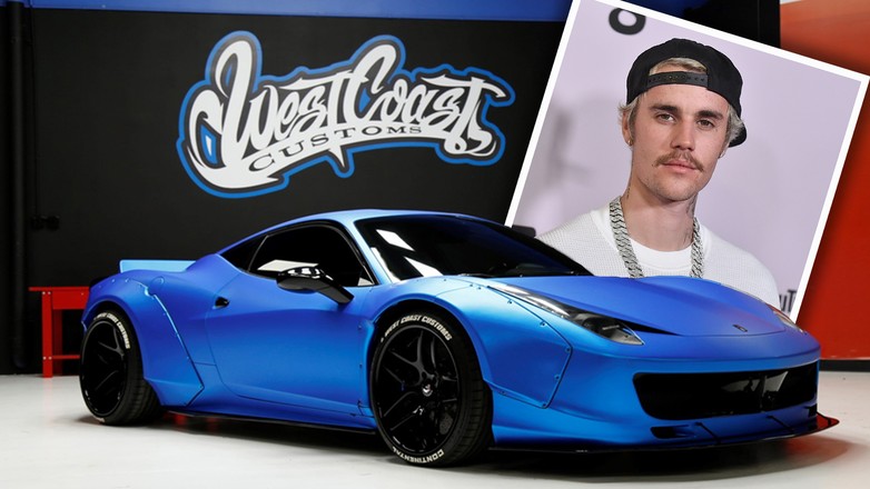 Justin Bieber Ferrari 458