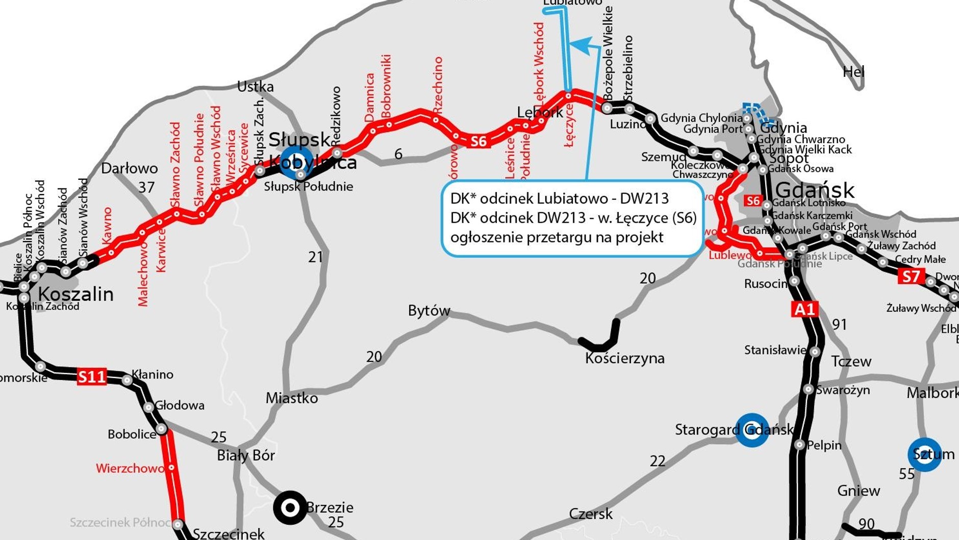 Nowa droga krajowa połączy elektrownię jądrową z trasą S6