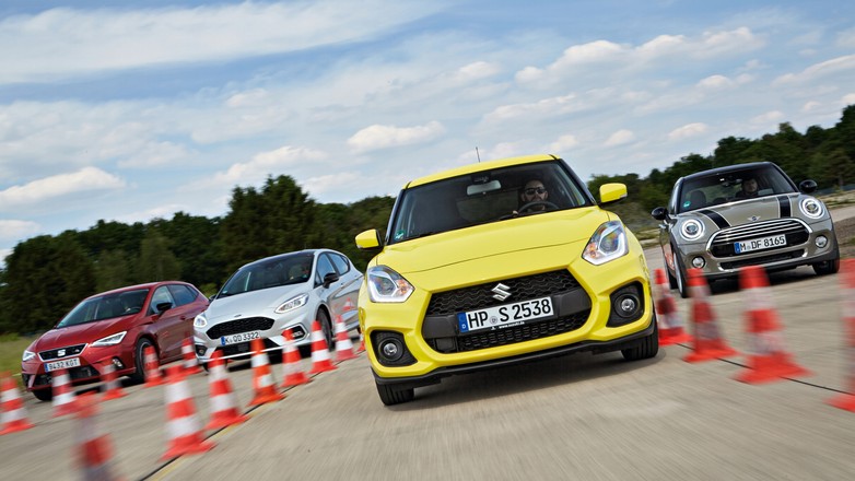 Spokojnie, to tylko zabawa! Porównanie: Fiesta, Mini, Ibiza i Swift z mocnymi benzyniakami