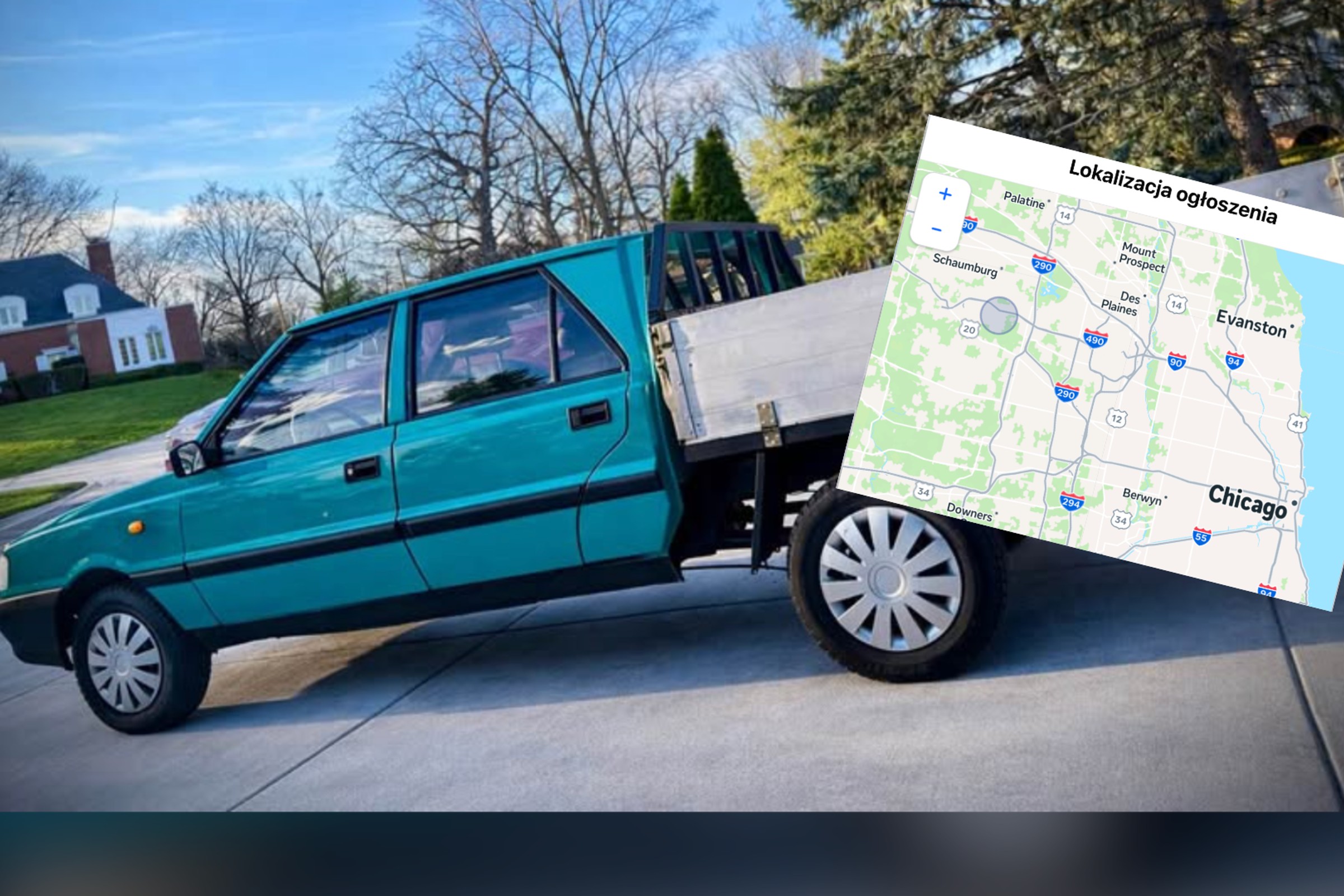 Chcesz pickupa z USA? W Illinois jest do kupienia Polonez Roy. Cena nie odstrasza