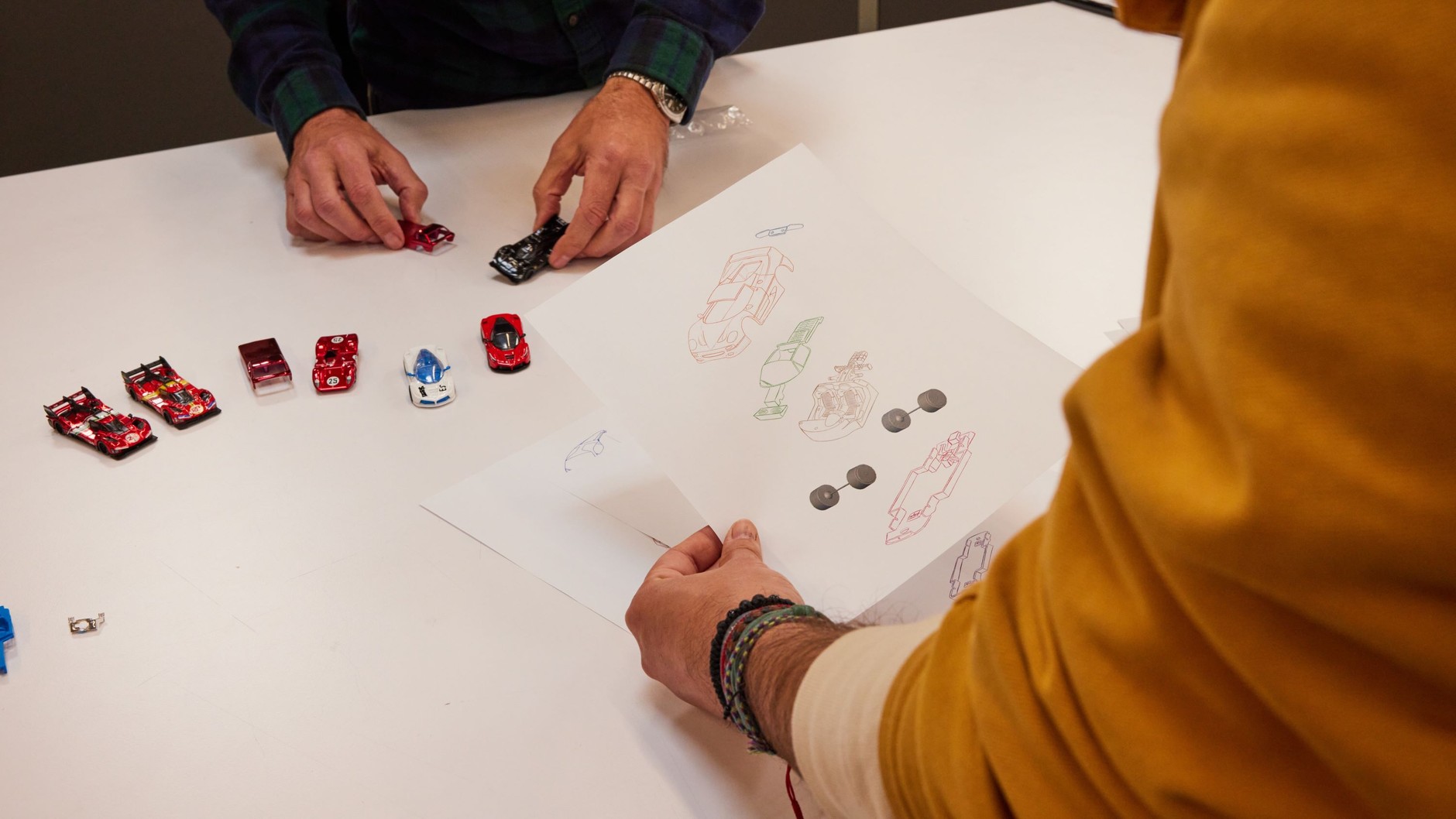 Schemat Ferrari F50 z serii Hot Wheels Premium