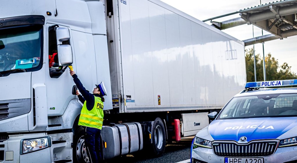 Kontrola trzeźwości na A1