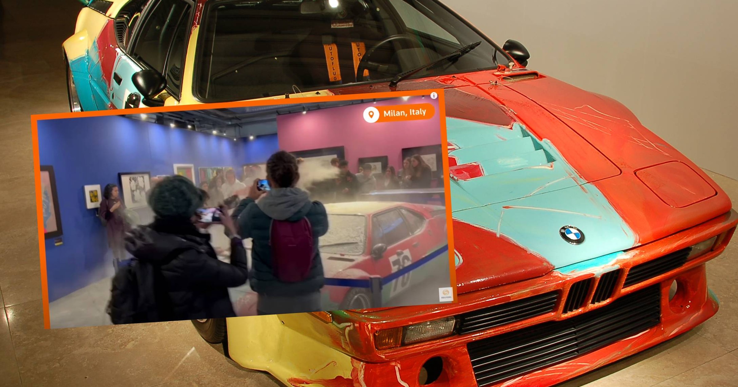 Obsypali mąką BMW M1 pomalowane przez Andy'ego Warhola