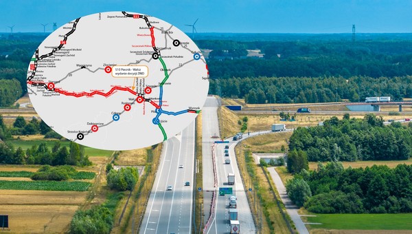 Droga S10 Piecnik-Wałcz - mapa