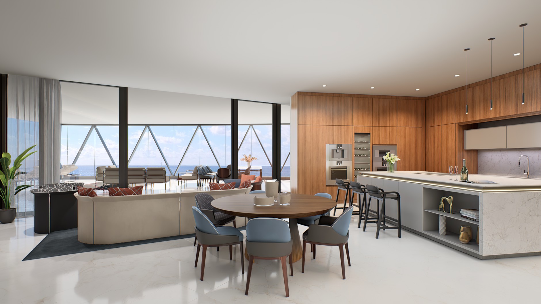 Apartamenty Bentley Residences w Miami z windą samochodową