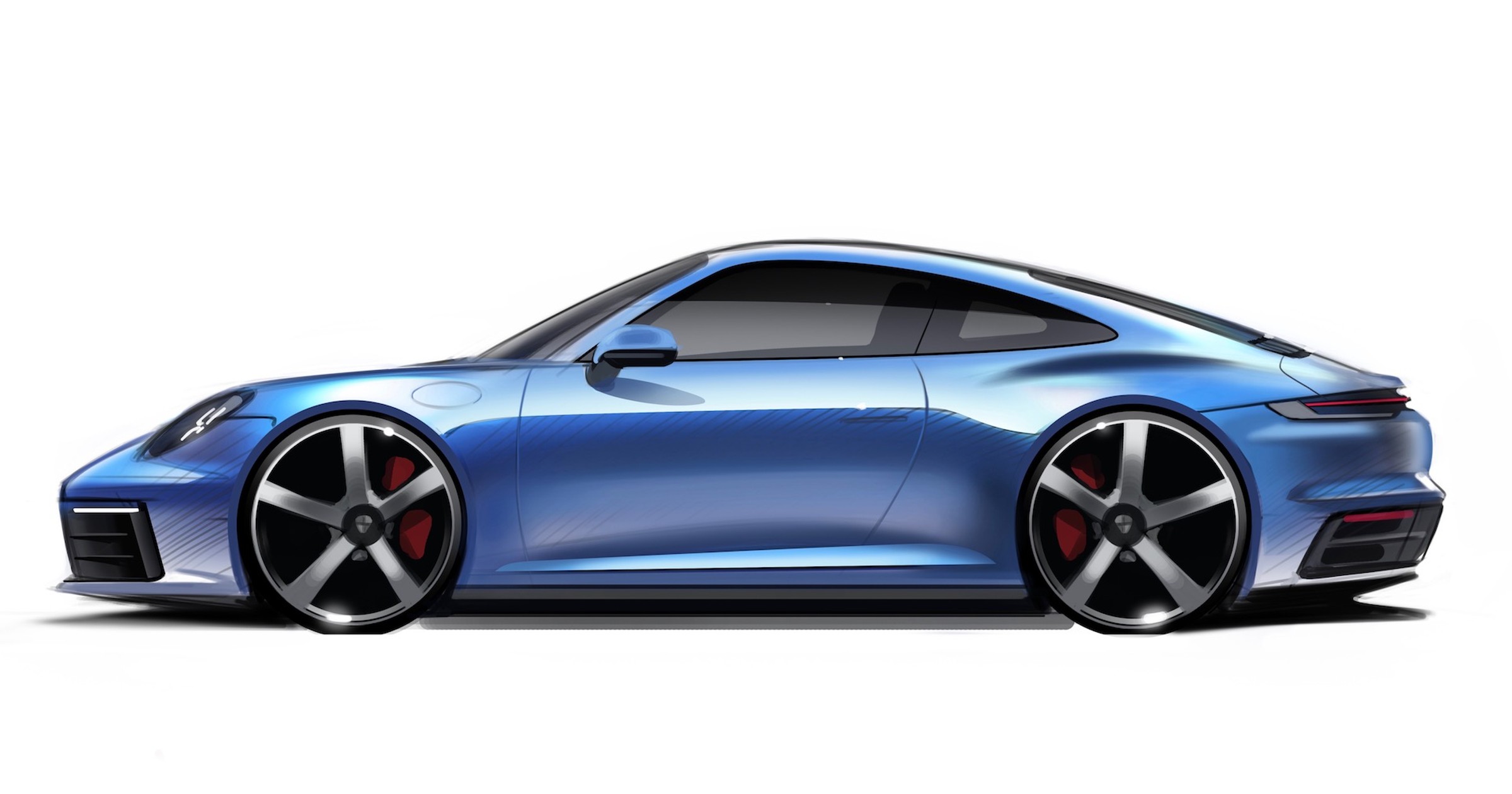 Szkic Porsche 911