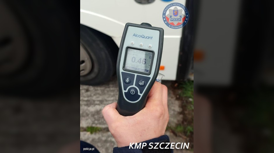 Kierowca autobusu miał prawie promil alkoholu