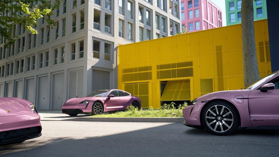 Zdjęcie z sesji Porsche Taycan 4S wykonanej przez Tomka Mąkolskiego