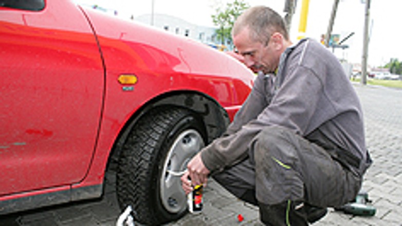 Łatka w spreju - osobisty wulkanizator