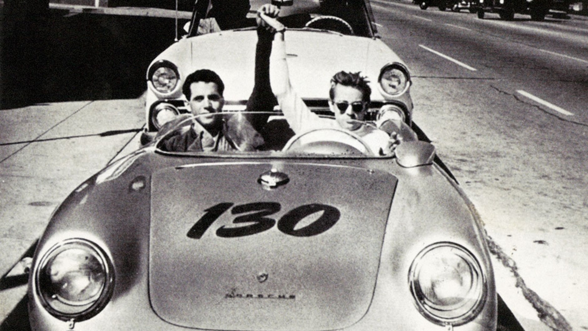James Dean i Porsche 550 Spyder