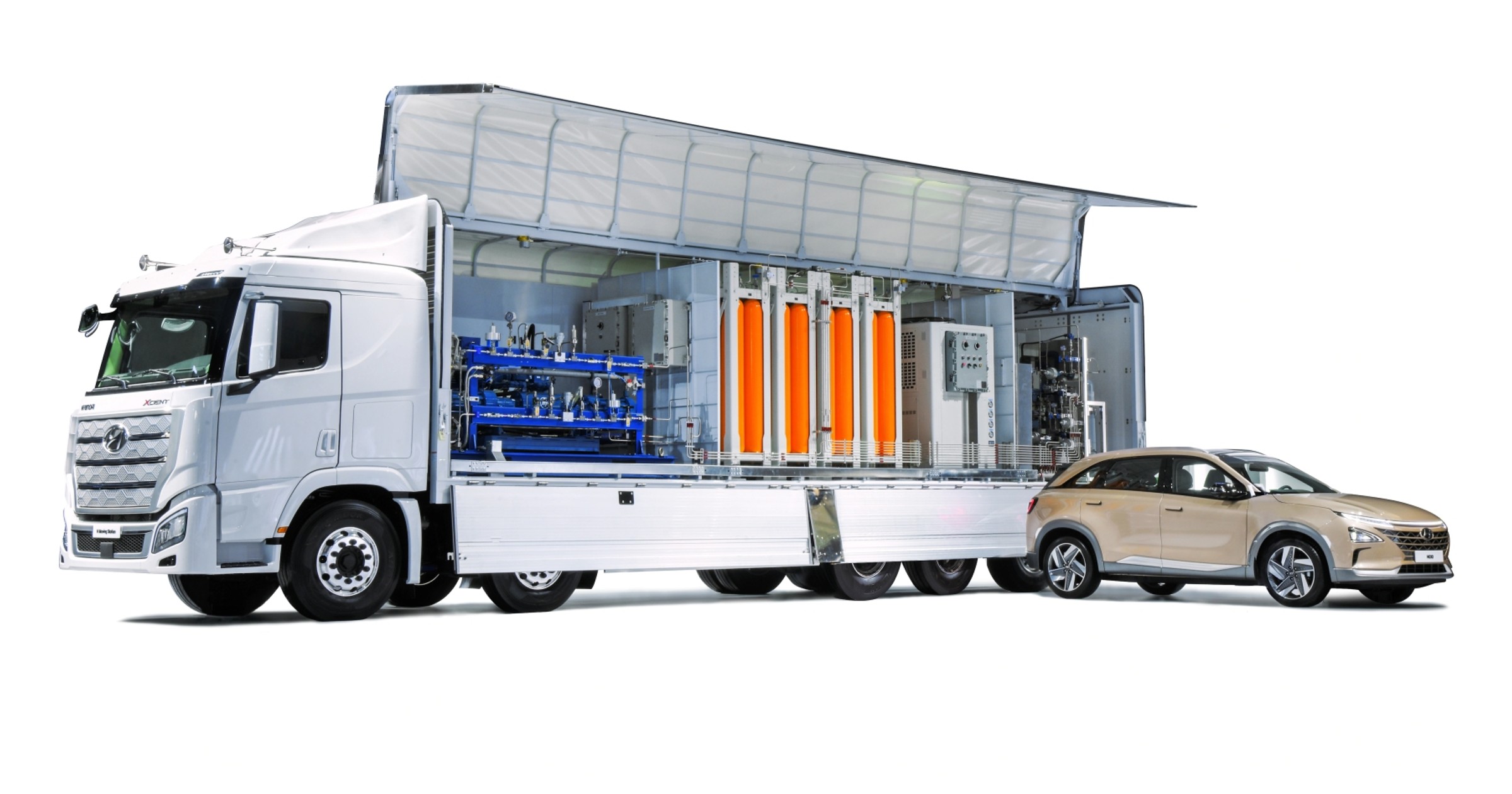 Wodorowa strategia Hyundai - mobilna stacja tankowania