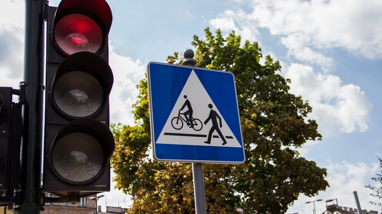 Przejście dla pieszych i dla rowerzystów