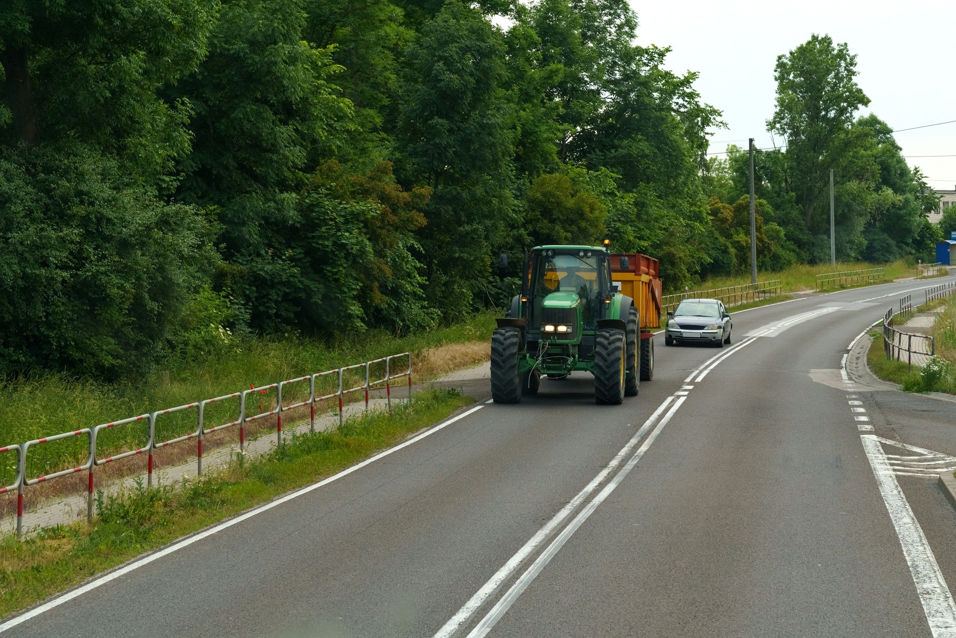Traktor na drodze publicznej