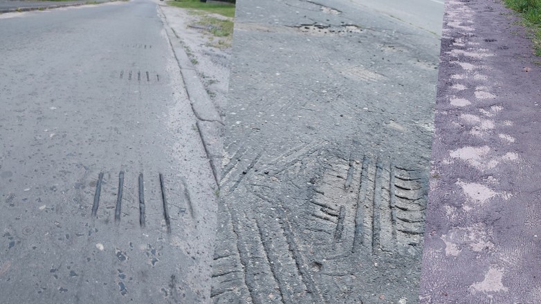 Na rozgrzanym, plastycznym asfalcie samochód może zachowywać się, jak na tafli lodu