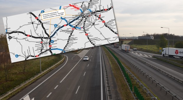 Cztery pasy ruchu w każdą stronę. Rozbudowa autostrady w toku