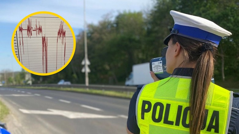 Zestaw ciężarowy z ponad 120 km na godz. na liczniku