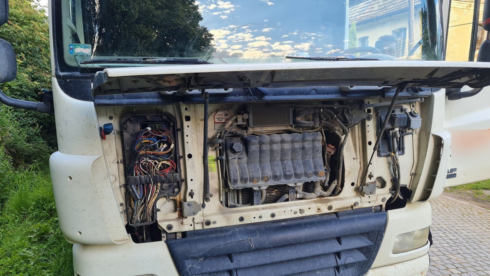 Usterki TIR-a wykazane przez WITD