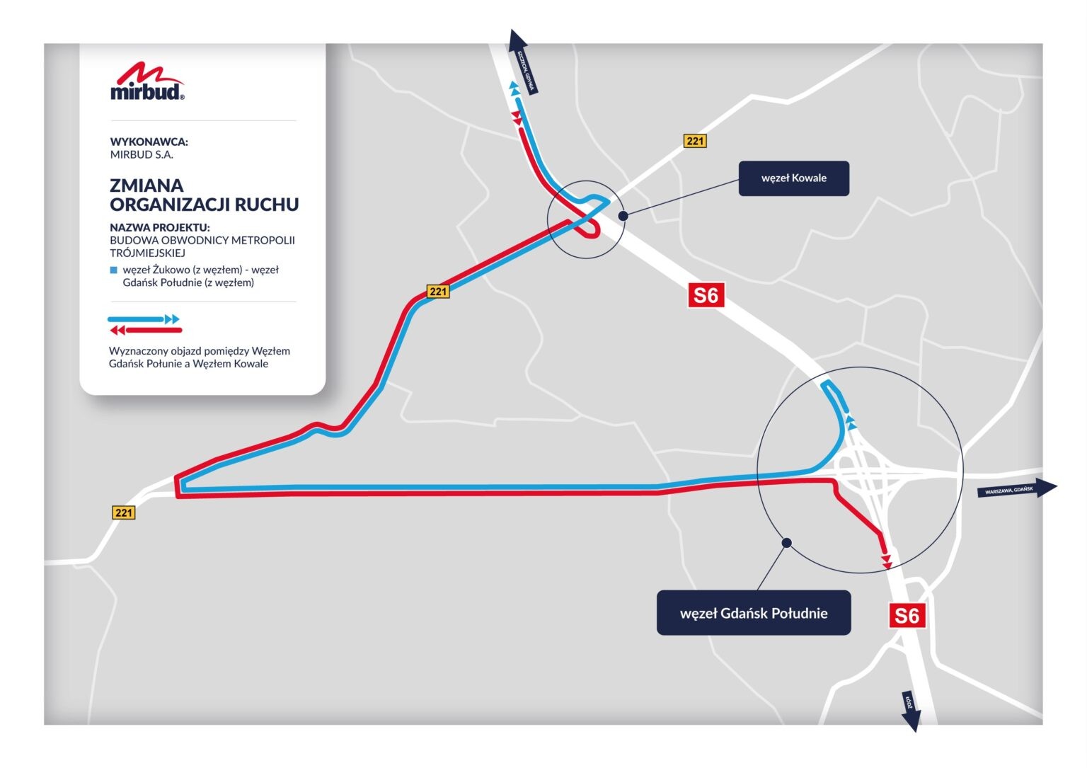 Zamkną S6 w Gdańsku. Od 24 do 25 maja 2025 r.