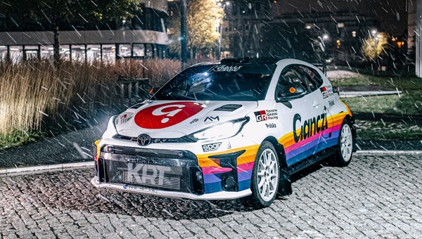 Jechałem na miejscu pilota rajdową Toyotą GR Yaris przed Barbórką