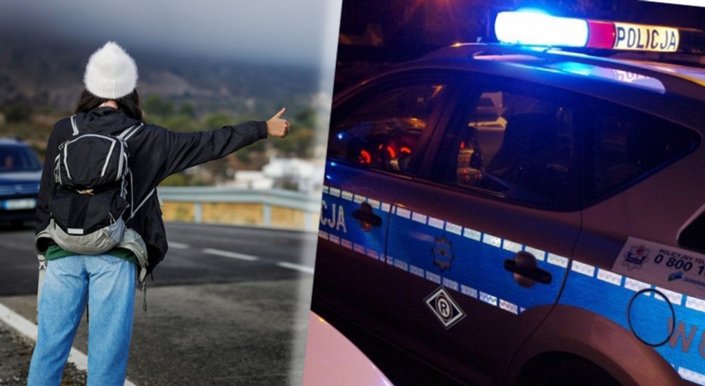 Takiej jazdy autostopowiczka się nie spodziewała (fot. policja.pl)