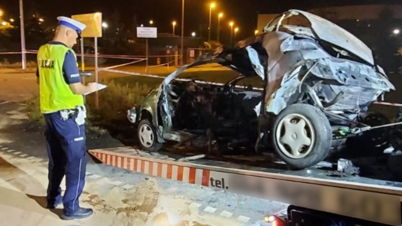 Zderzenie motocykla z matizem