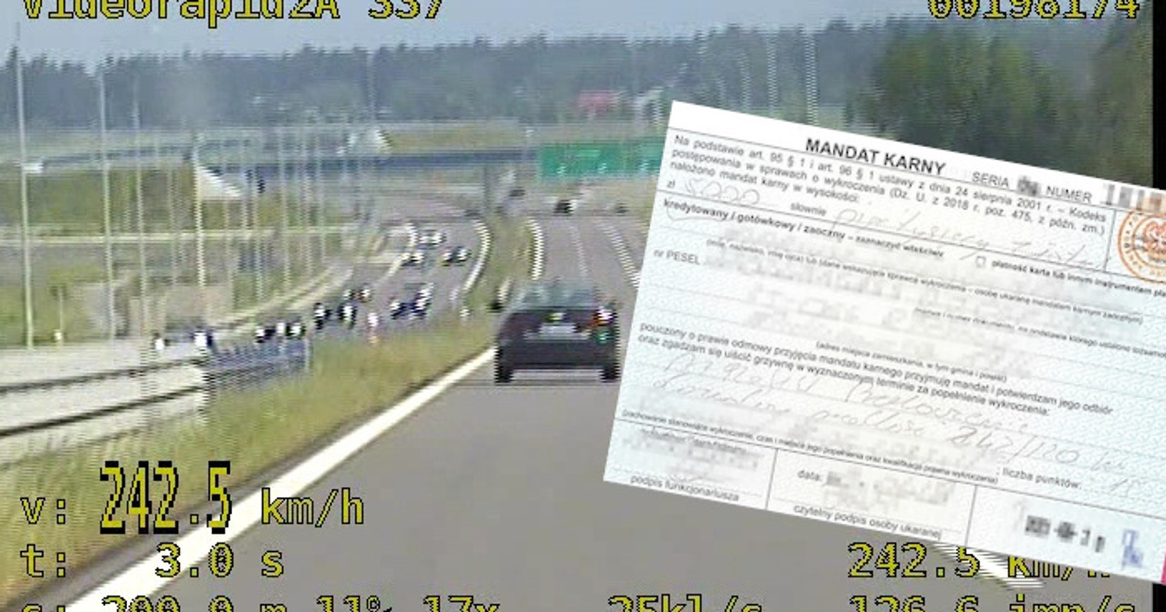 Kierowca Audi jechał aż 242 km/h. Dostał podwójną karę