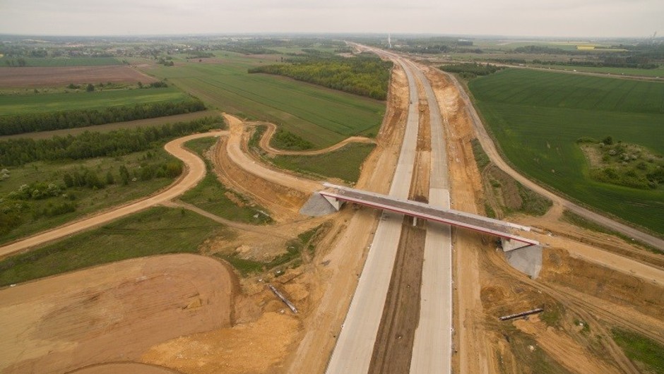 Autostrada A1 w okolicach Częstochowy